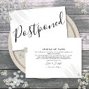 Search for postponed wedding announcement cards Black and white