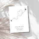 Search for airplane save the dates Destination