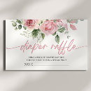 Search for floral enclosure cards Diaper raffle ticket