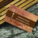 Search for church business cards Minister