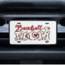 Search for baseball license plates Red