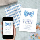 Search for blue gingham baby shower invitations Outdoor