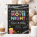 Search for movie night invitations Outdoor movie party