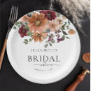 Search for boho bridal shower plates Botanical