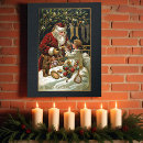 Search for whimsical christmas art Santa claus