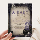 Search for halloween baby shower invitations Witch