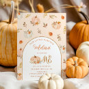 Search for pumpkin birthday invitations Pastel