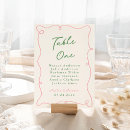 Search for reception wedding table cards Green