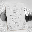 Search for snowflake wedding invitations White