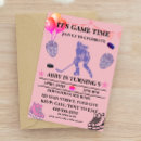 Search for hockey invitations Watercolor