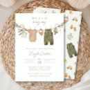 Search for baby clothes invitations Sage green