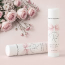 Search for bridal shower lip balm Script typography