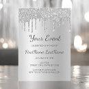 Search for wedding birthday invitations Glitter