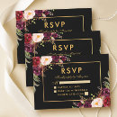 Search for red black and gold invitations Watercolor burgundy floral