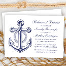 Search for nautical rehearsal dinner invitations Anchor