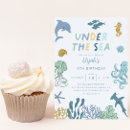 Search for sea life birthday invitations Boy