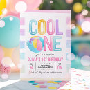 Search for beach 1st birthday invitations Pool party