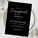 Search for black and white party invitations Stylish