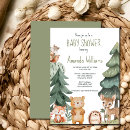 Search for pine tree baby shower invitations Green