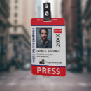 Search for press badges Red