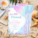 Search for mermaid 4th birthday invitations Our little mermaid