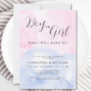 Search for elegant gender reveal invitations Modern