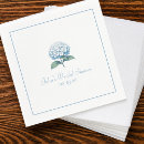 Search for blue hydrangea napkins Garden party
