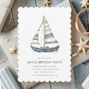 Search for sailboat birthday invitations Nautical