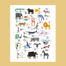 Search for animal nursery art Abc
