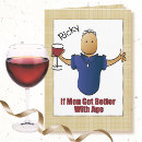 Search for red wine birthday cards Modern