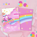 Search for retro roller skating invitations Daisies