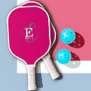 Search for pink pickleball paddles Script typography