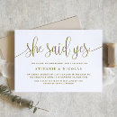 Search for white and gold engagement party invitations We're engaged