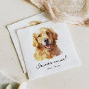 Search for golden retriever napkins Dog portrait