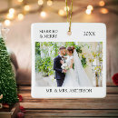 Search for bride and groom ornaments Black and white