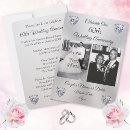 Search for two hearts wedding invitations Silver