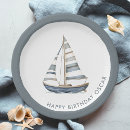 Search for sail boat paper plates Nautical