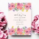 Search for elegant 90th birthday invitations Floral