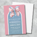 Search for elegant gender reveal invitations Pink and blue