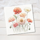 Search for poppy flower napkins Pretty