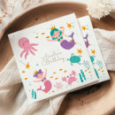 Search for octopus napkins Mermaid birthday