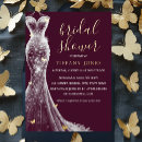 Search for gold and burgundy bridal shower invitations Rustic