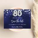 Search for 80th birthday save the dates Elegant