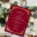 Search for burgundy and gold birthday invitations Typography