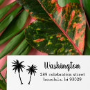 Search for palm tree rubber stamps Return address