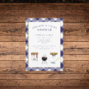 Search for bbq couples shower invitations Blue gingham