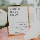 Search for audio guestbook wedding signs Black and white