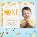 Search for sunshine 1st birthday invitations Cute