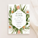 Search for desert bridal shower invitations Cactus