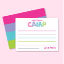 Search for camping note cards For kids